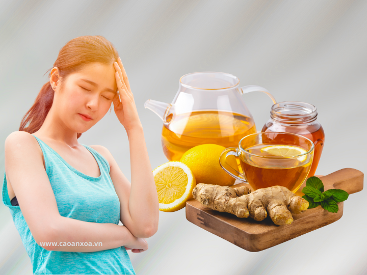 Trà gừng mật ong trị chứng đau nửa đầu hiệu quả